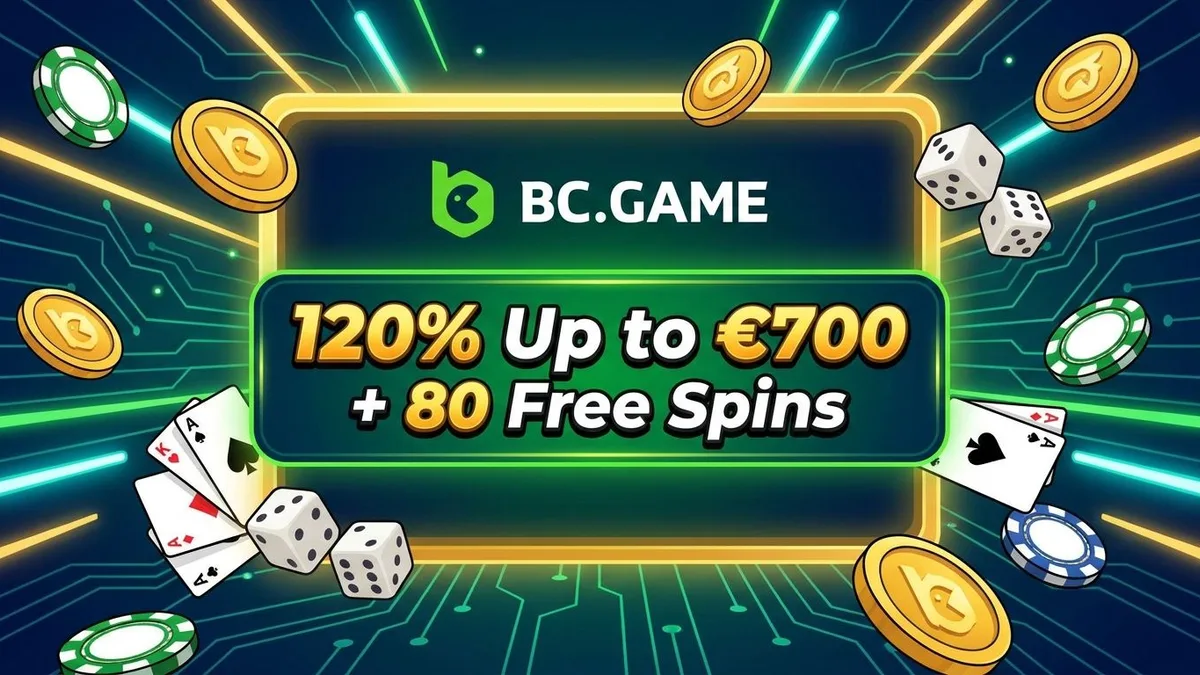 BCGame bonus scherm